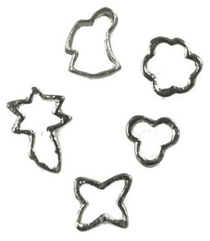 Dollhouse Miniature Cookie Cutter, Set Of 5